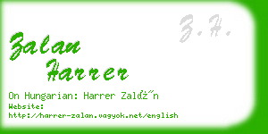 zalan harrer business card